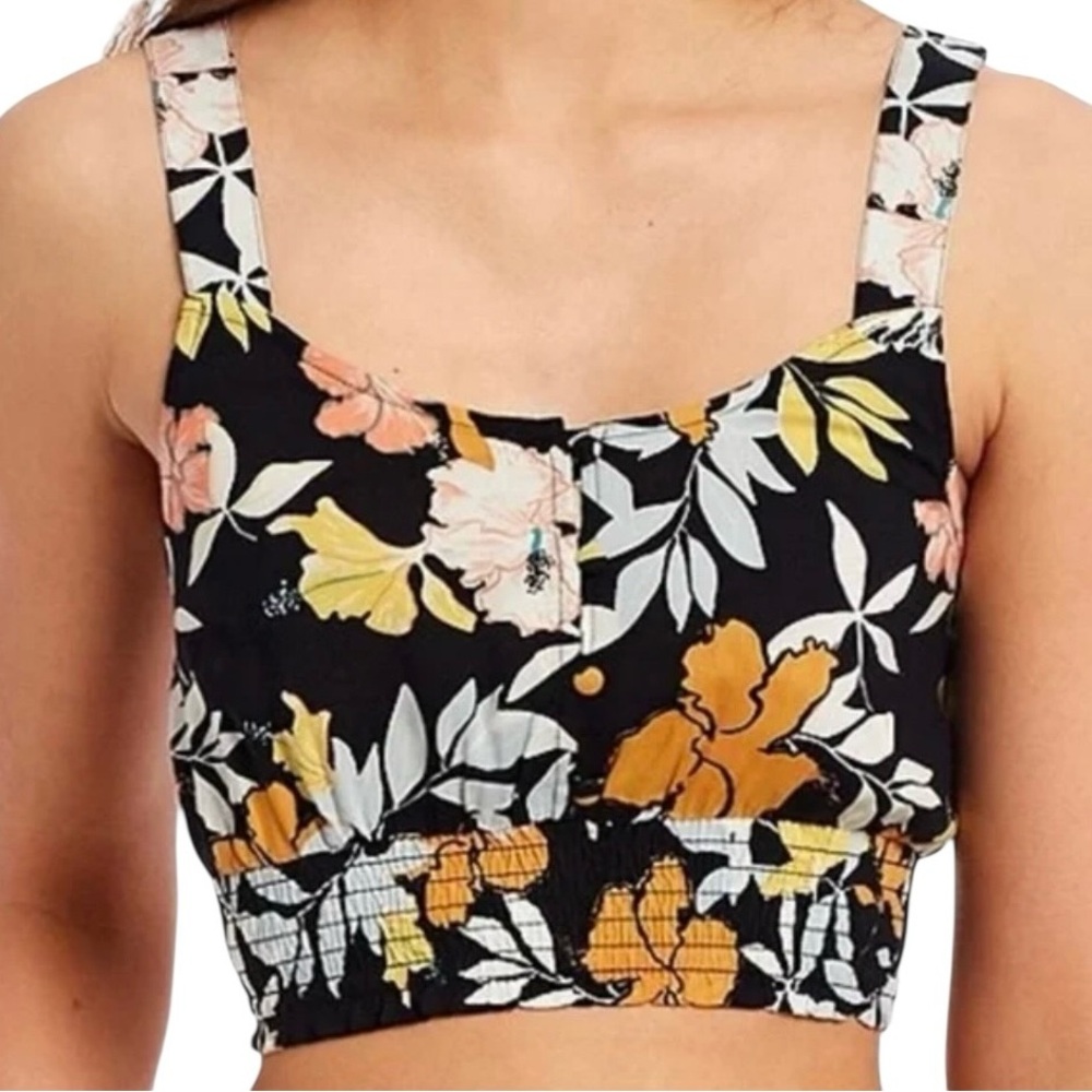 NWOT Roxy Sea Fog Crop Tank Top Size L